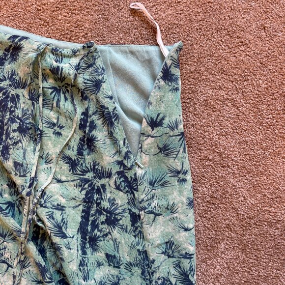 Beachy blue vintage silk skirt - Picture 4 of 9